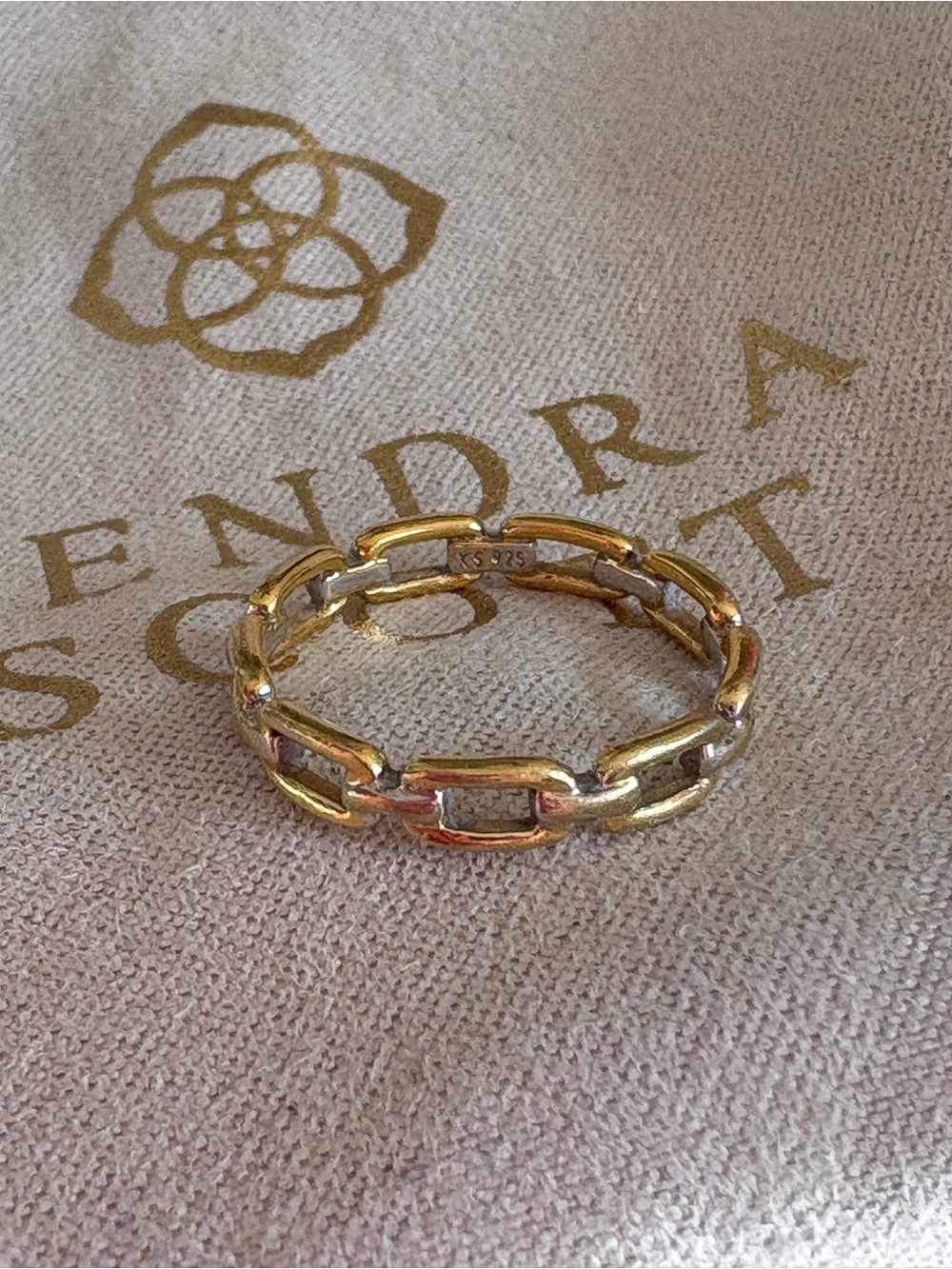 Kendra Scott Two-Tone Vermeil Ring
Size 7
